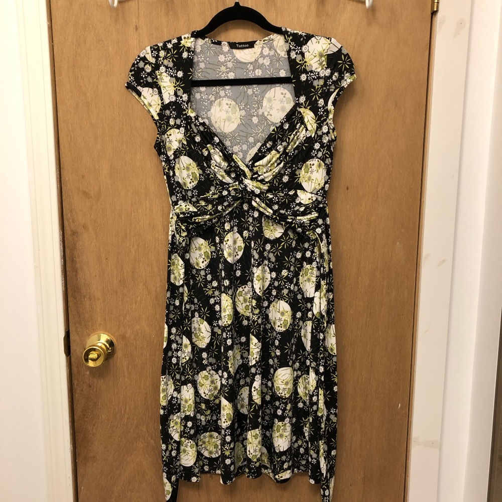 Floral Cap Sleeve Dress